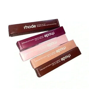 Bundle of NWT Rhode peptide lip  tint: Ribbon,Toast, Raspberry Jelly,espresso